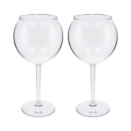 Set van 2 Gin Tonic Glazen Lua Camping Long Drink Glazen Tritan 680 ml