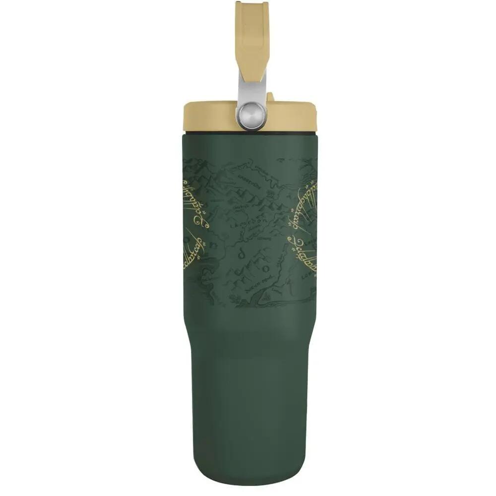 Bicchiere termico Adulti El Señor de los Anillos Verde con manico e Pajita 0,9 L 5/6