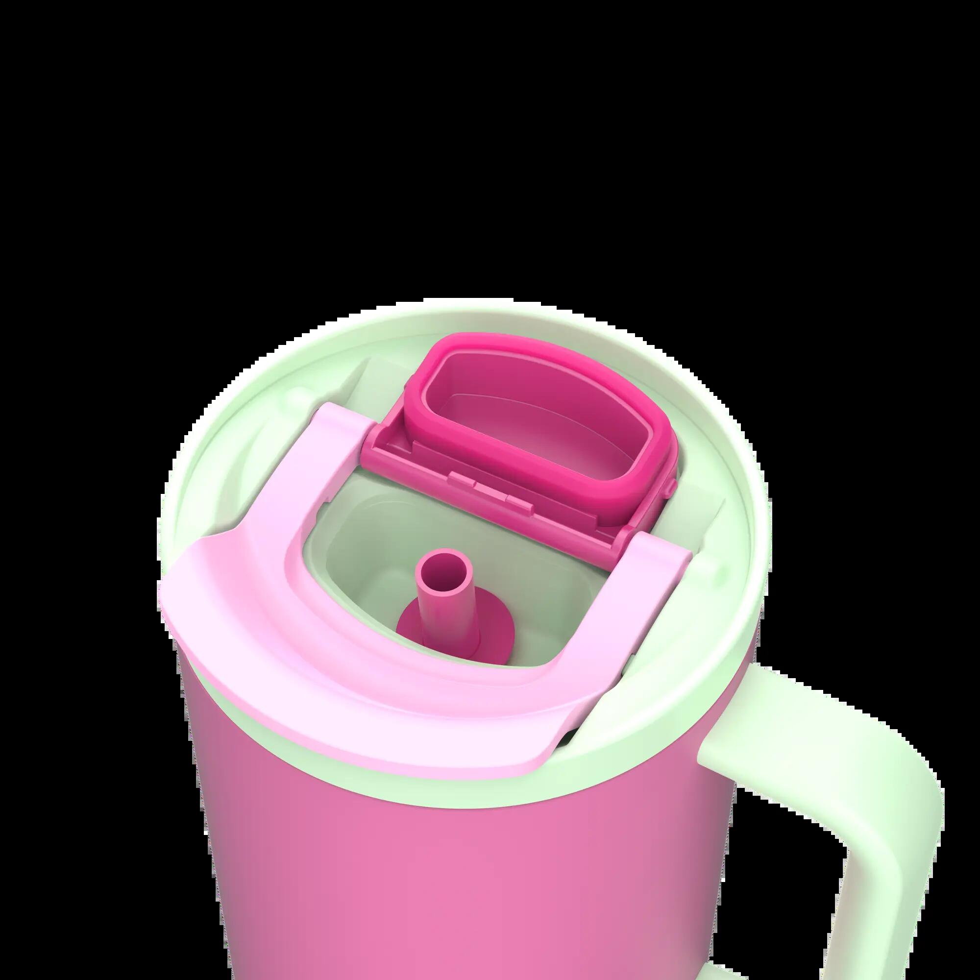 Kambukka Rio 950 ml Bubblegum Mint BPA-frei, teleskopischer Strohhalm, 24 h kalt 8/8