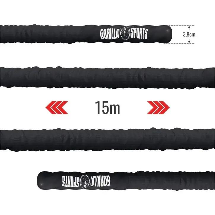 Unisex - fitness - 15 m, 3,8 cm, nylon - posilovací lano 2/6