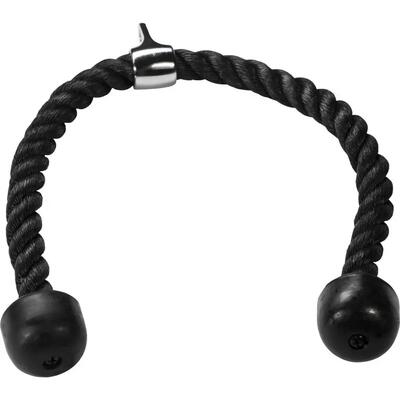 Triceps touw - 85 cm - nylon - chromen koppeling