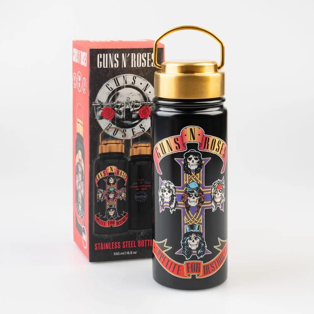 Garrafa Térmica em aço inoxidável Adultos Guns N’ Roses Preta 0,5 L 5/6