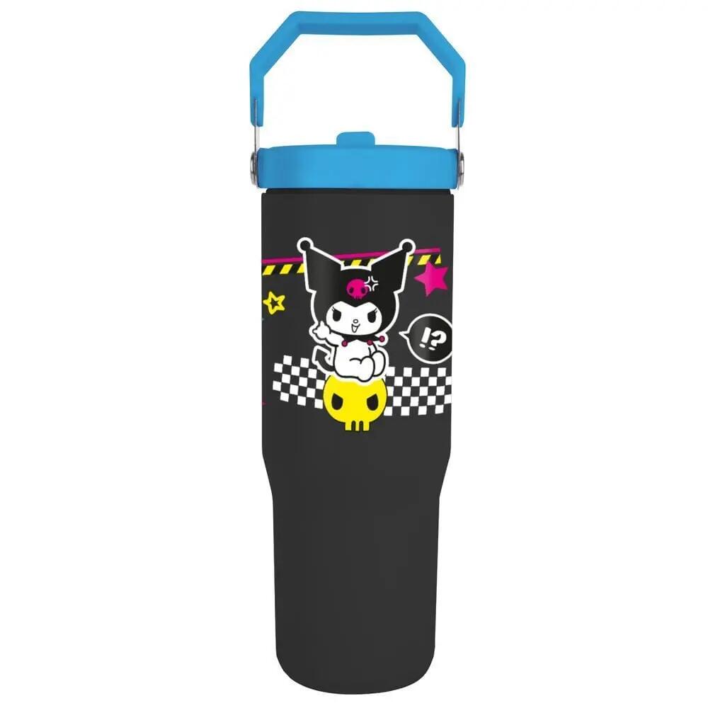 Bicchiere termico Bambini Kuromi Hello Kitty con manico e Tapa Blu e Nero 0,9 L 4/6