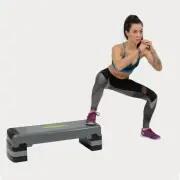 Aerobics opstapplatform (Grijs/Zwart) 10/15
