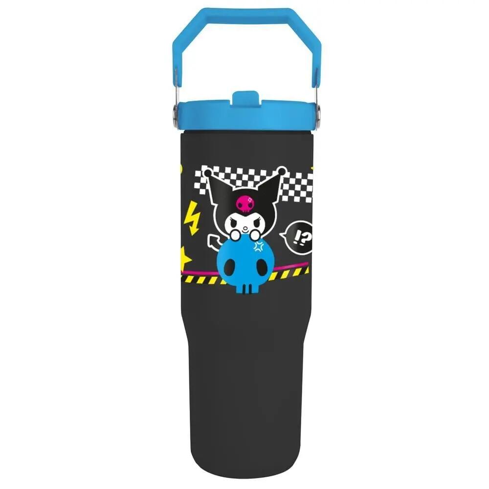 Bicchiere termico Bambini Kuromi Hello Kitty con manico e Tapa Blu e Nero 0,9 L 2/6