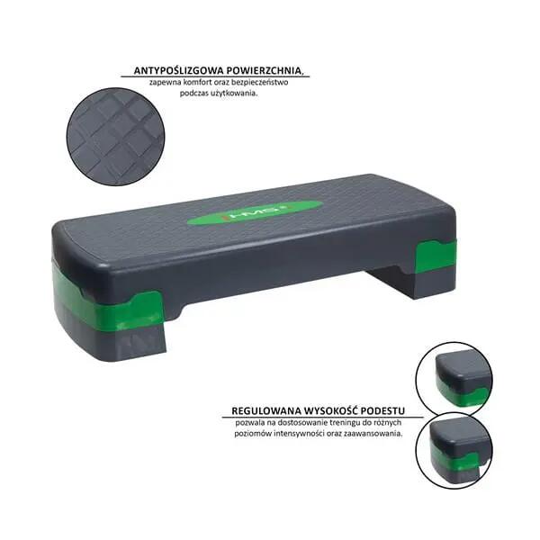 Plateforme Step Aérobic (Vert / Gris) 10/15