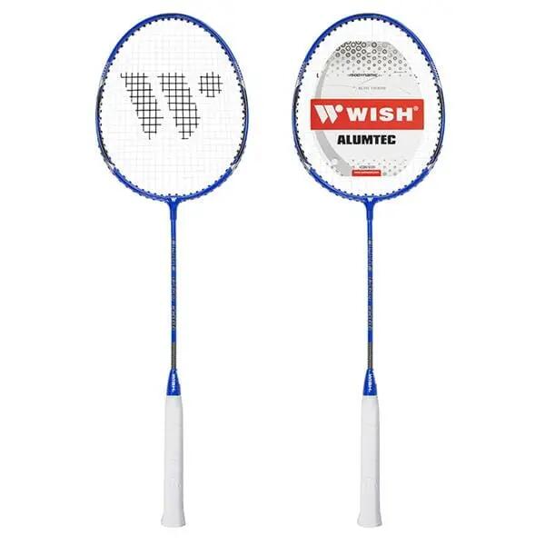 Conjunto de raquetes de badminton ALUMTEC 5566 com 4 peças + 3 petecas + rede + 8/9
