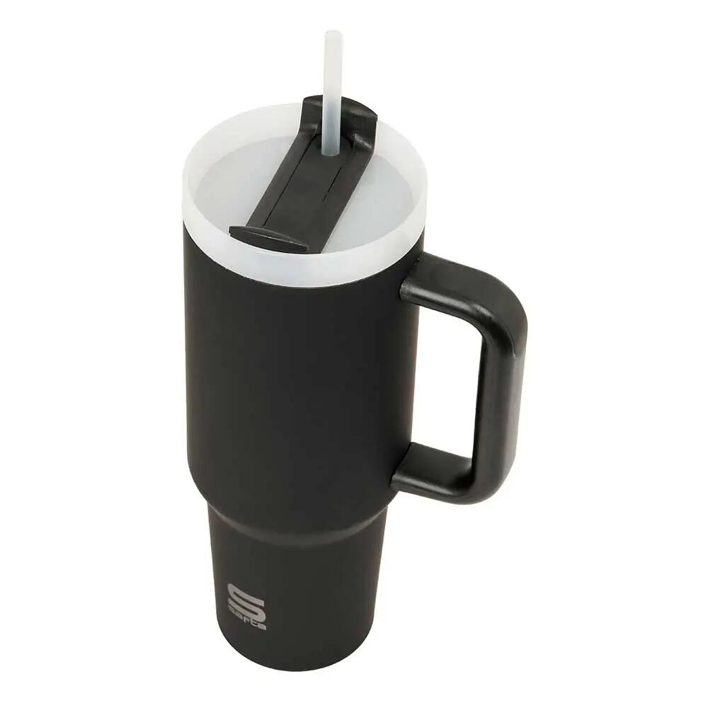 Thermosbecher mit Pajita aus Edelstahl mit Griff und Base Silicona Schwarz 0,35 5/5