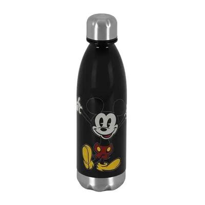 Borraccia Bambini Minnie Mouse Nera con Tapón de Rosca e Acabado Metálico 07 L
