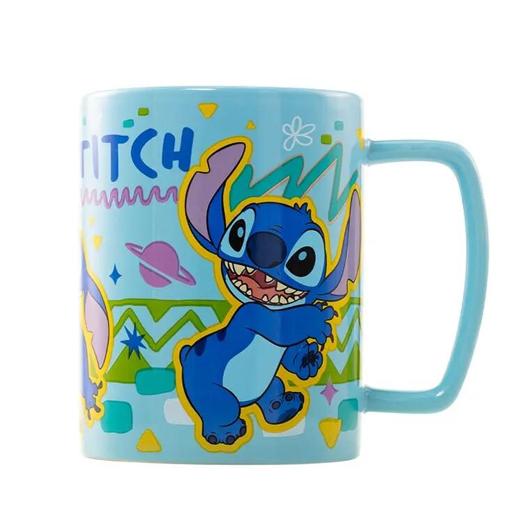 Taza Kinder Stitch de Cerámica mit Funda de Peluche Blau, Apta 0,45 L 4/4
