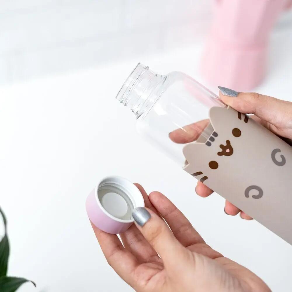 Borraccia de Cristal Adulti Pusheen con Funda de Neopreno e Asa Rosa 0,5 L 4/4