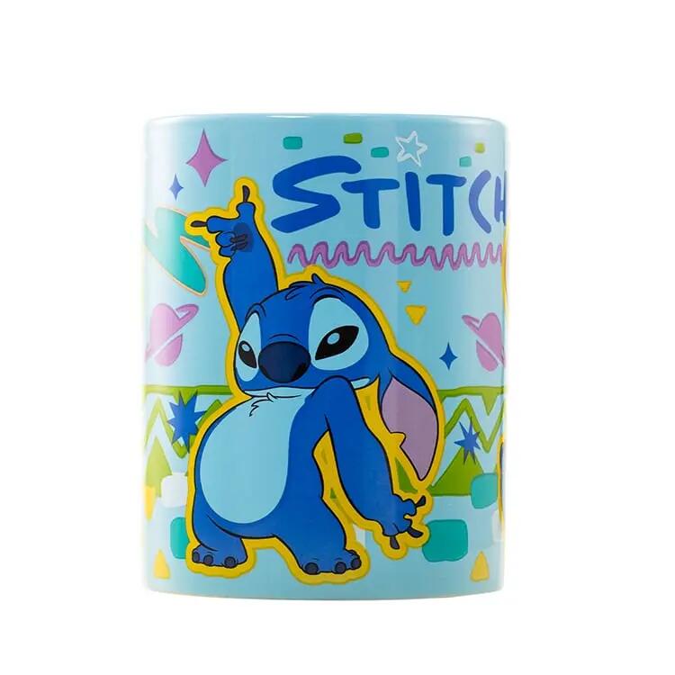 Taza Kinder Stitch de Cerámica mit Funda de Peluche Blau, Apta 0,45 L 2/4