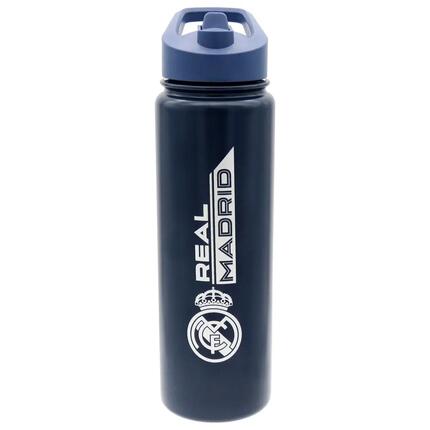 Gourde isotherme Enfant Real Madrid en acier inoxydable avec Pajita Bleu 1,2 L