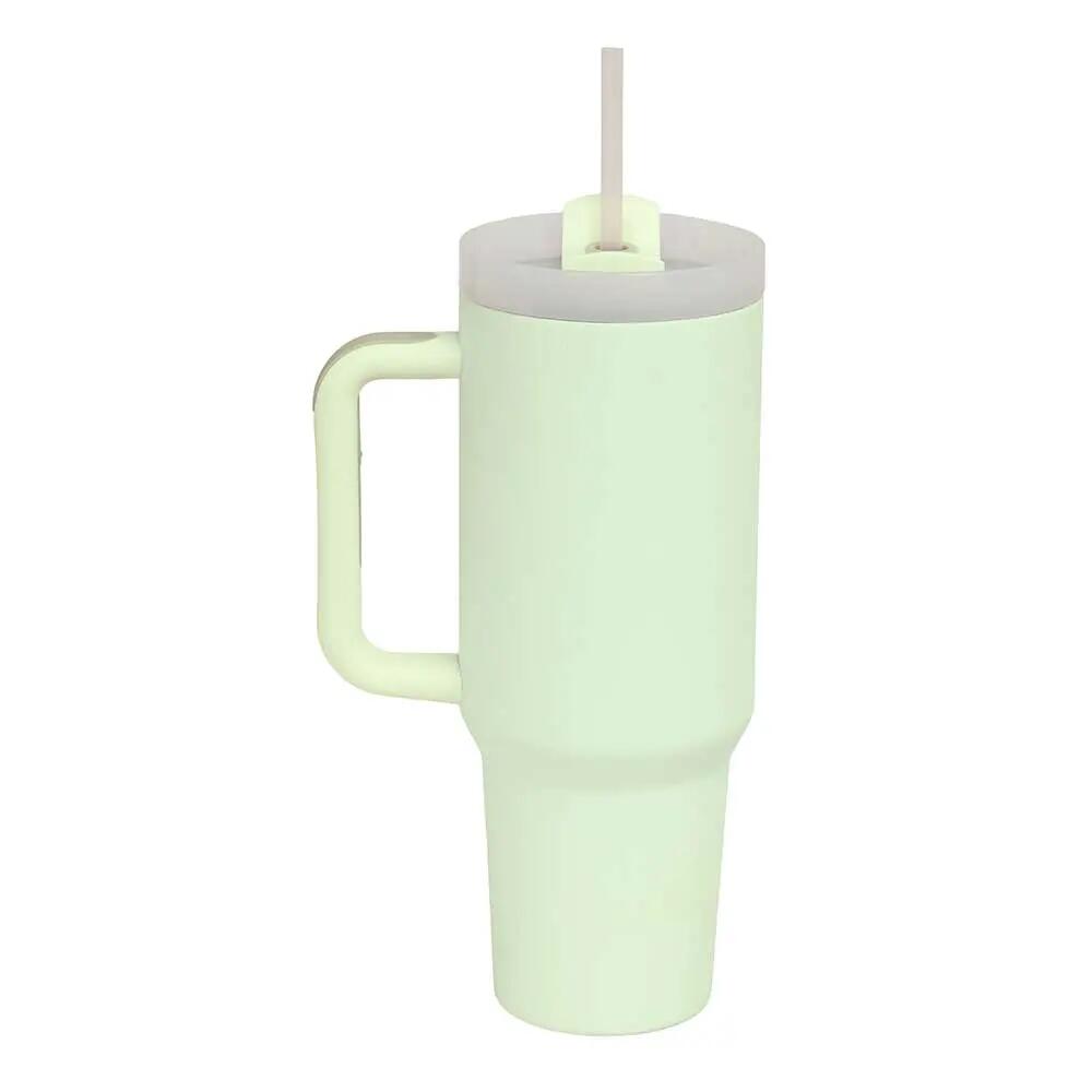 Bicchiere termico in acciaio inossidabile Adulti Safta Verde Hoja con Pajita e 4/5