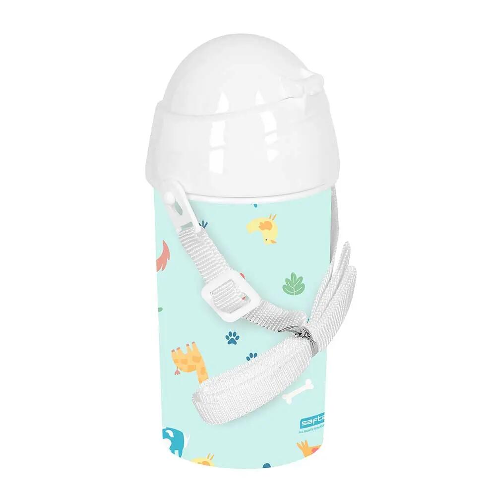 Borraccia Bambini con Pajita Safta Preescolar Pandi Blu Claro 0,5 L 5/5