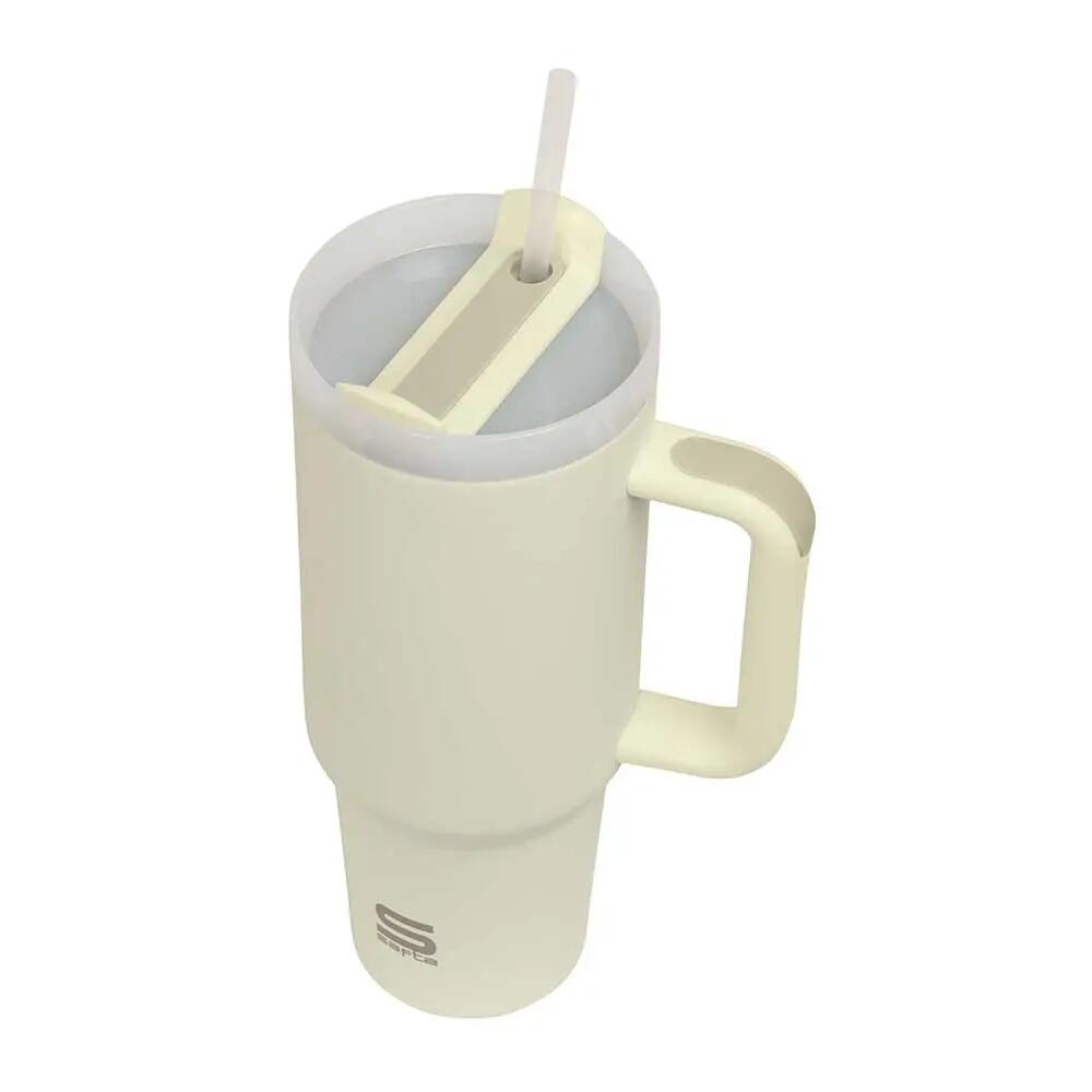 Thermosbecher mit Pajita aus Edelstahl Safta Blanco mit Griff und Base 0,35 L 5/5