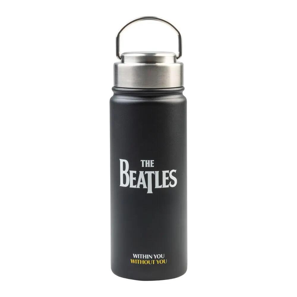Gourde en acier inoxydable The Beatles Noir avec Tapón Hermético et Asa 0,5 L 4/6
