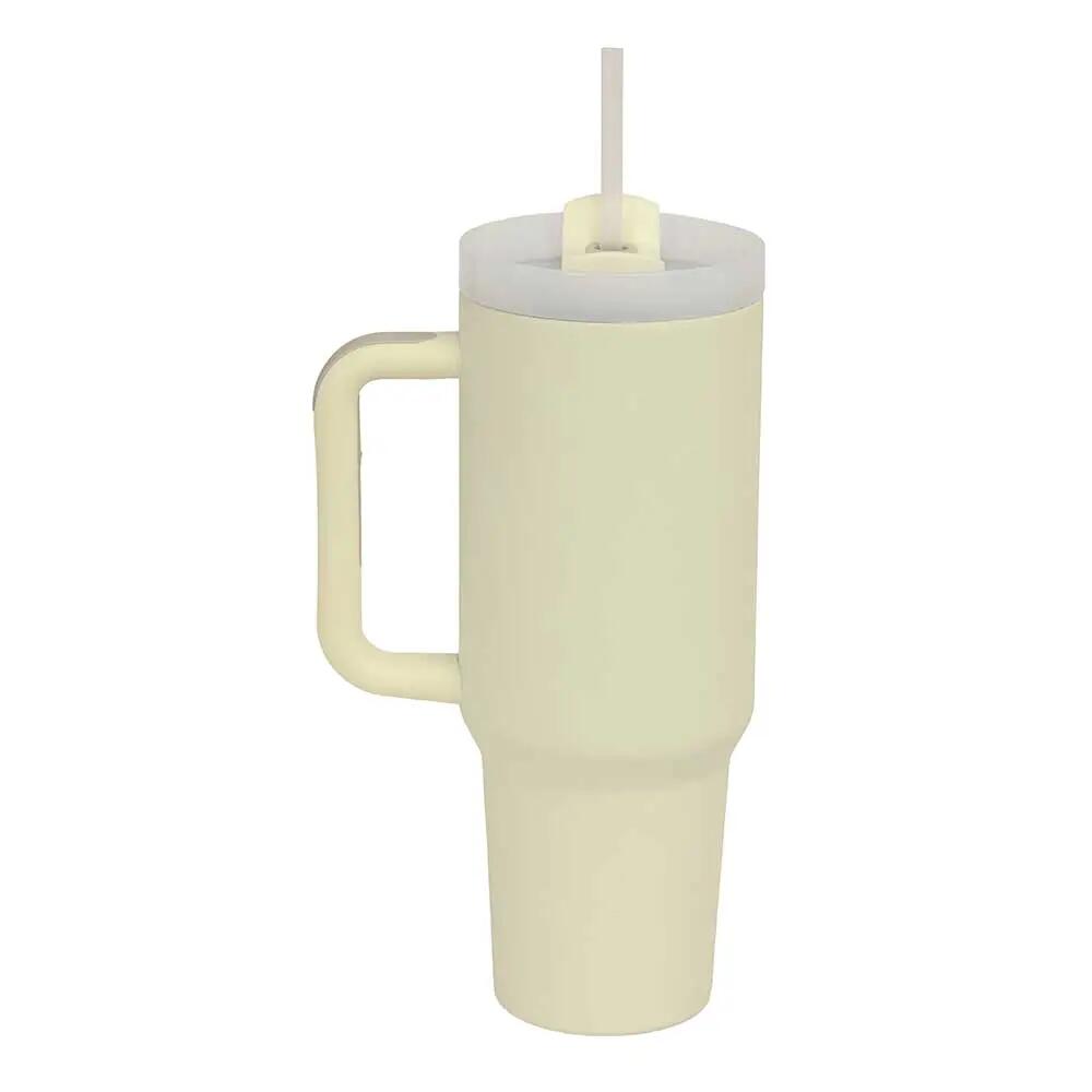 Thermosbecher mit Pajita aus Edelstahl Safta Blanco mit Griff und Base 0,35 L 4/5