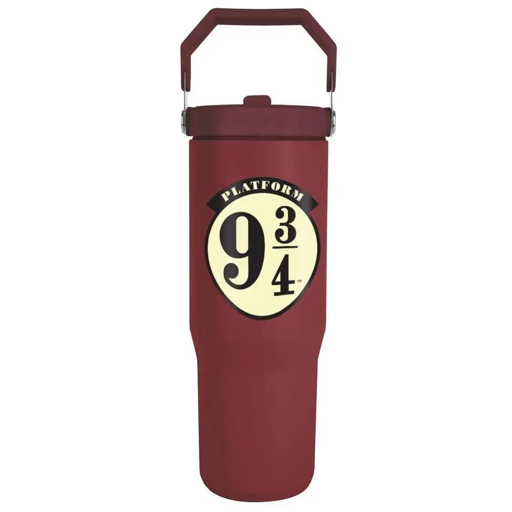 Kinderdrinkfles Harry Potter Hogwarts rietje en handvat blauw 0,75L 5/5