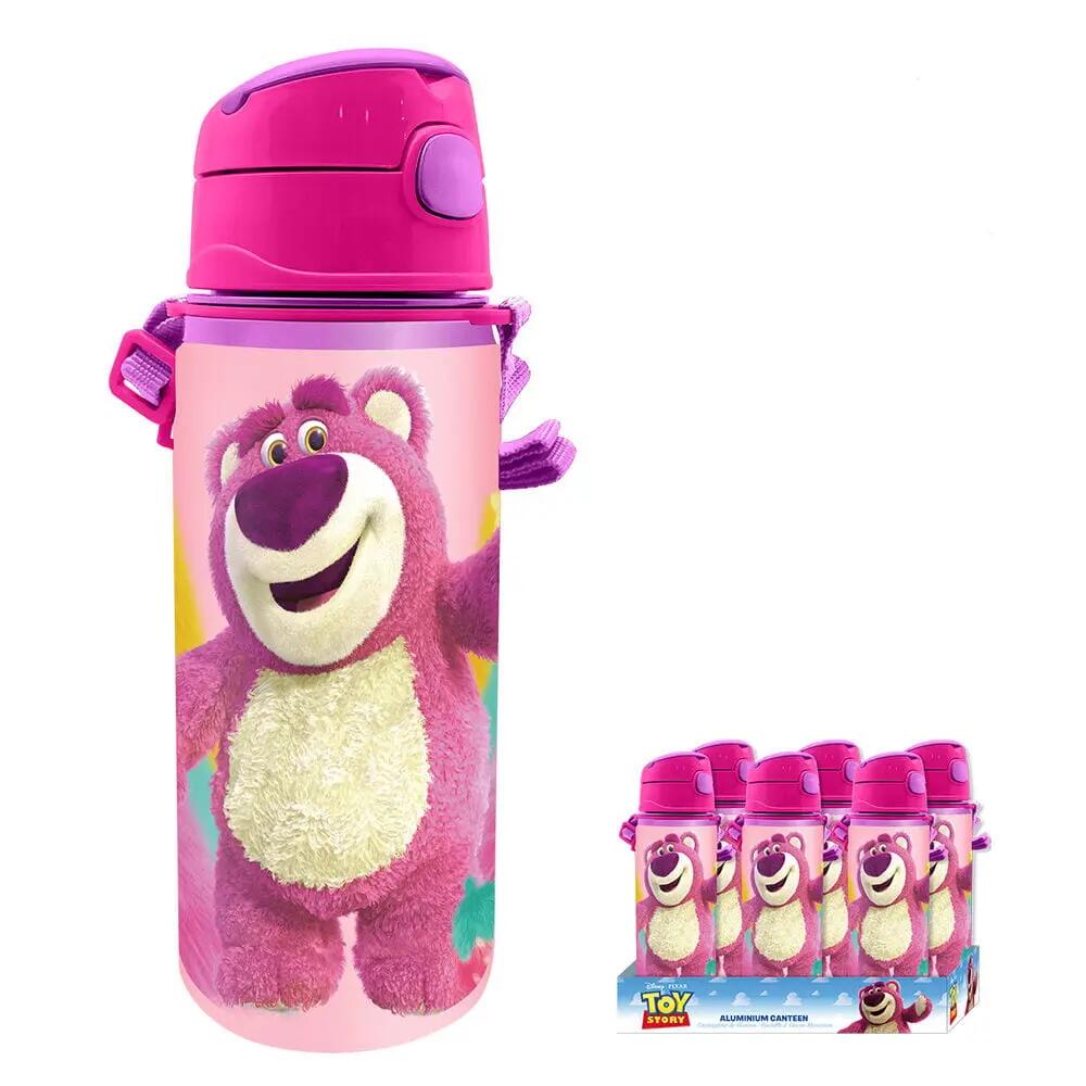 Cantil Infantil em alumínio Toy Story Lotso Rosa com Correa e Tapa 0,6 L 3/4