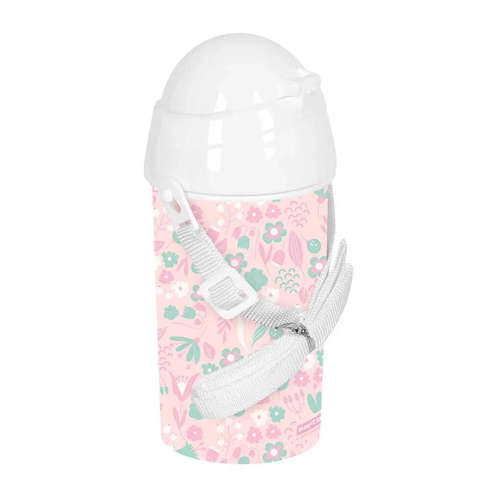 Borraccia Bambini Preescolar Mariposa con Pajita e Apertura Automática Rosa 0,5 5/5