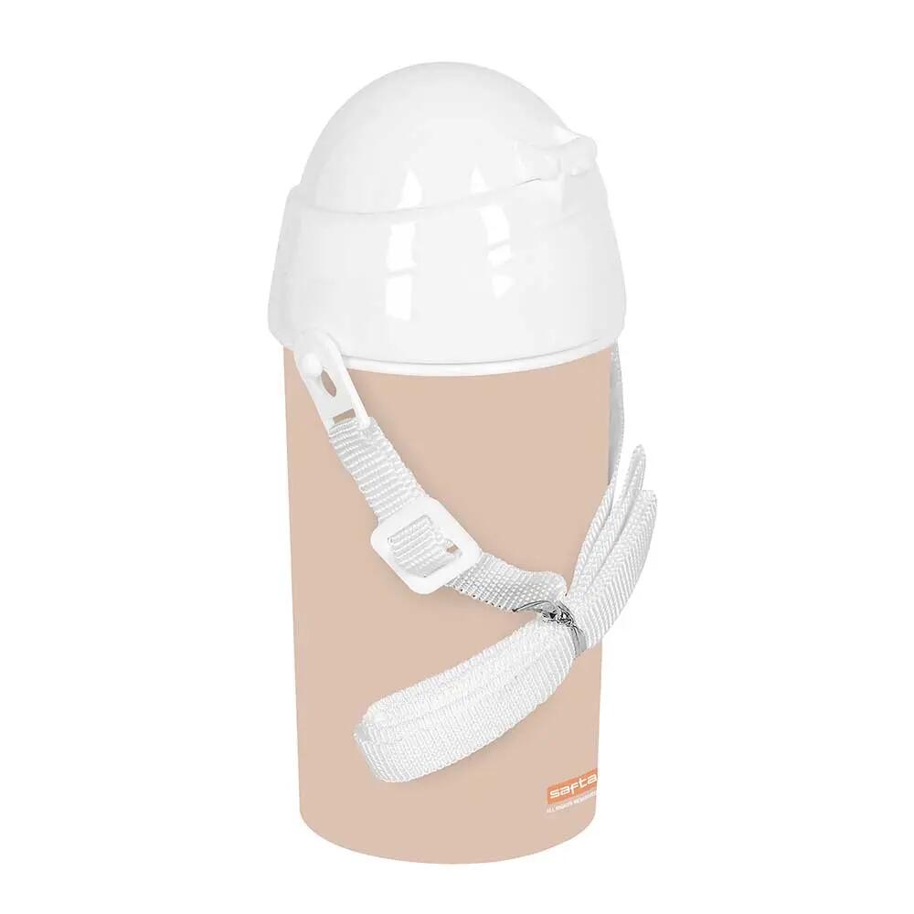 Garrafa Infantil Preescolar León com Pajita e Apertura Automática Beige 0,5 L 5/5
