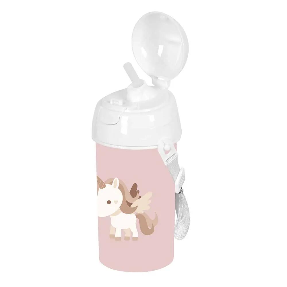 Borraccia Bambini Preescolar Unicornio Rosa con Pajita e Apertura 0,5 L 4/5