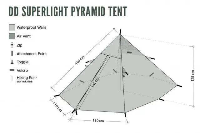 Namiot 1 osoba DD Hammocks SuperLight Pyramid 4/4