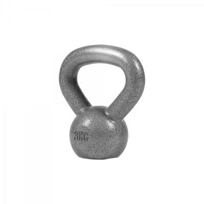 - kettlebell - gietijzer - zwart - 32 kg - extra stabiel