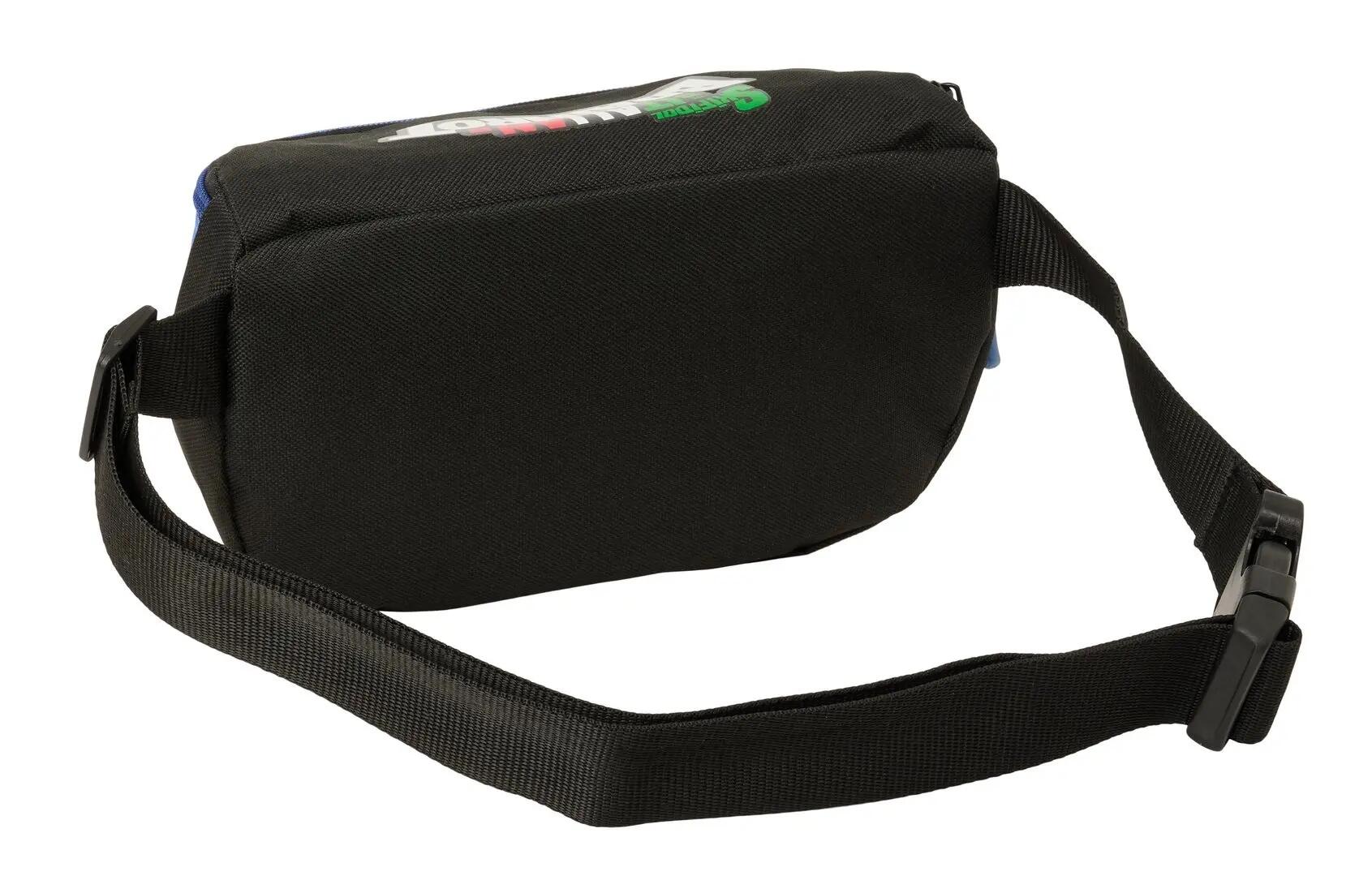 Marsupio bambino Brainrot con cerniera e cinghia regolabile nero/blu 4/5