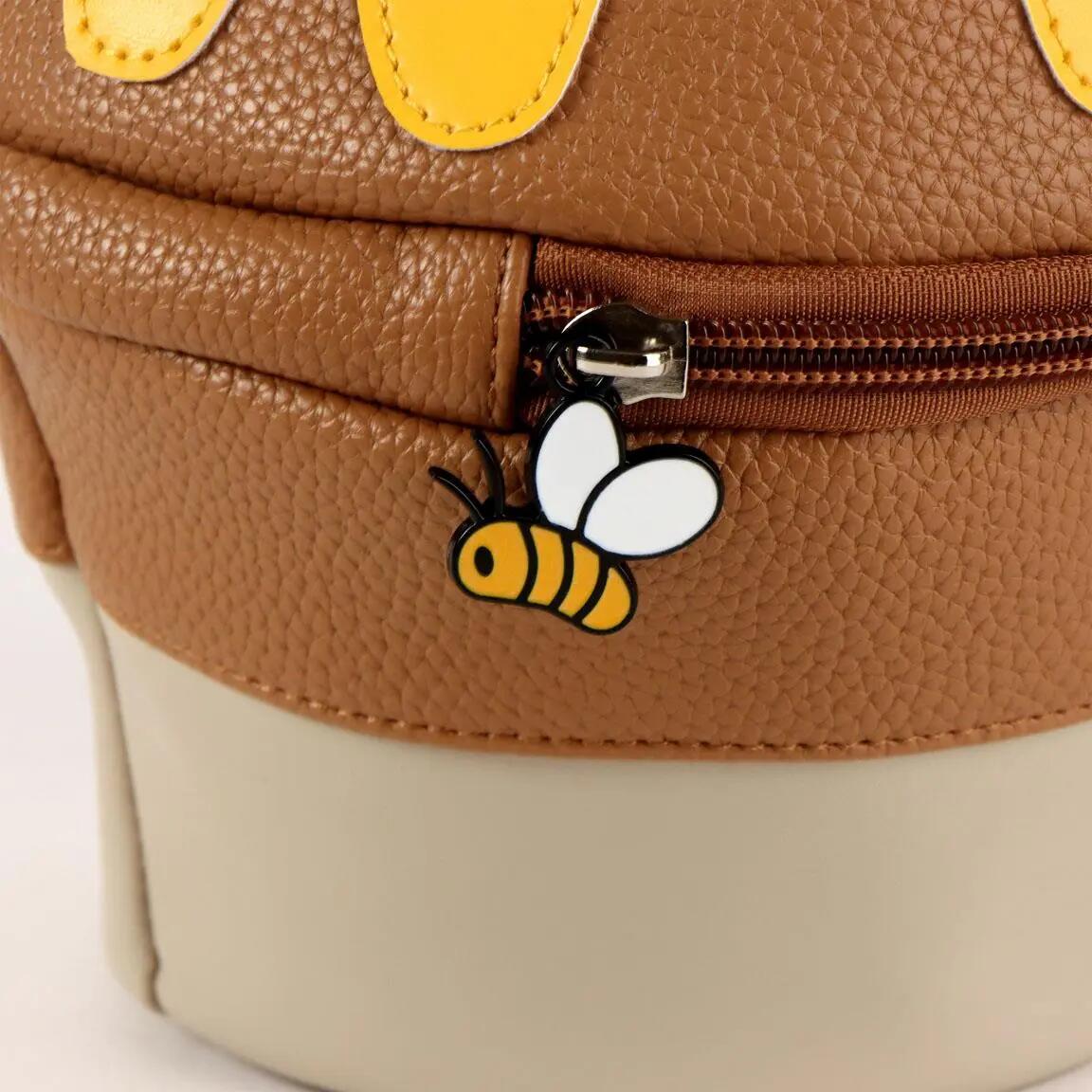 Neceser de Viaje Infantil Winnie the Pooh de PU con Asa y Cremallera Marrón 5/7
