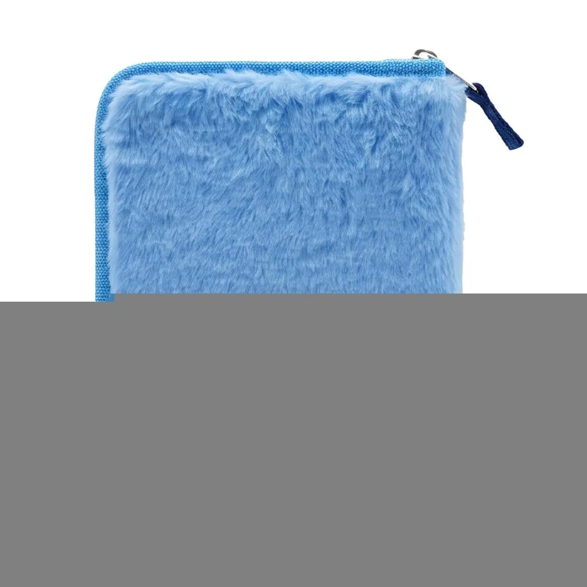 Astuccio triplo Blackfit8 Petals per bambini con 37 pezzi blu turchese 5/7