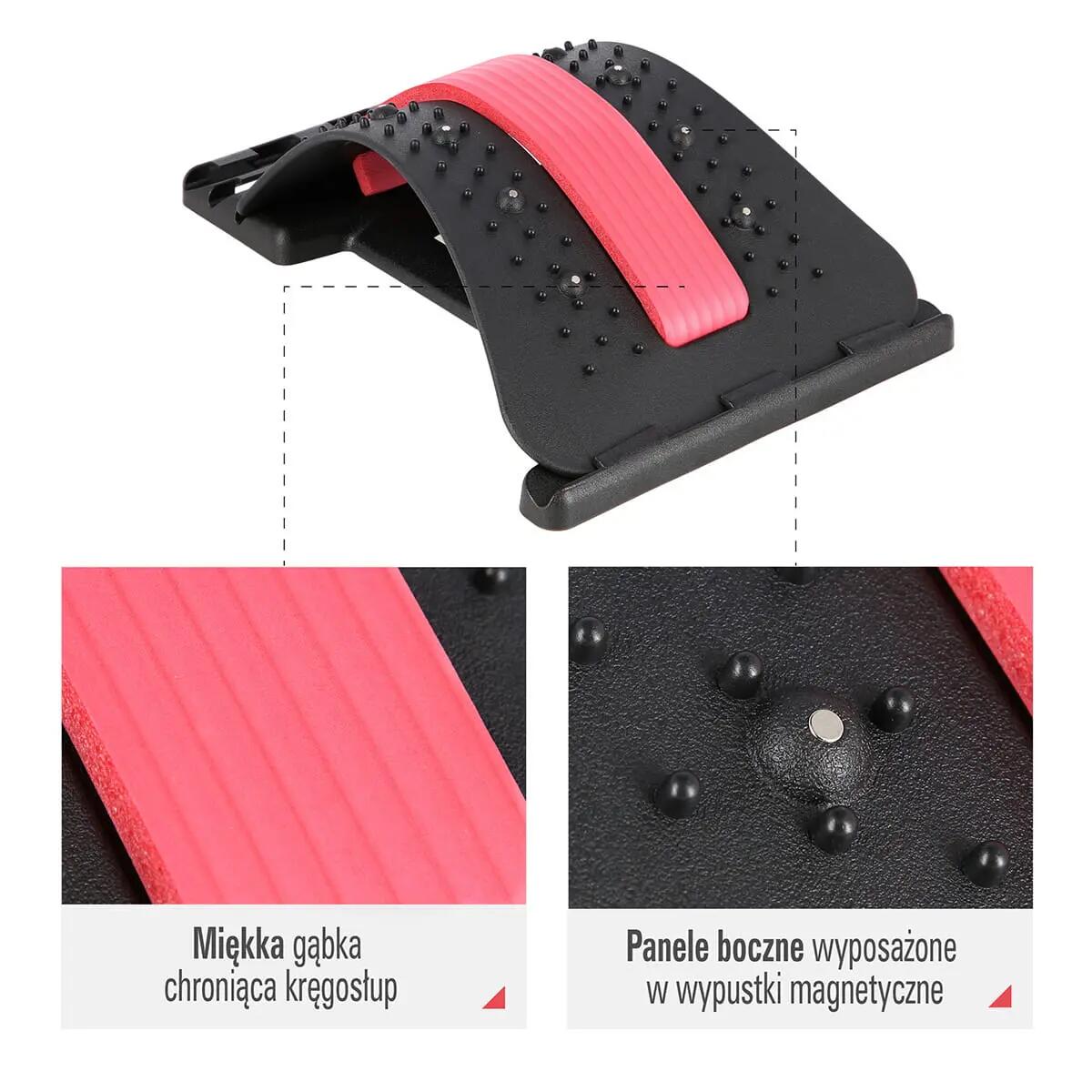 Przyrząd do rozciągania pleców HMS PRP02 z magnesami 8/15