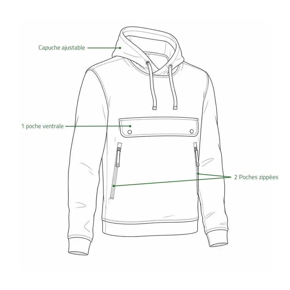 Sweatshirt à capuche PERCUSSION 3/5