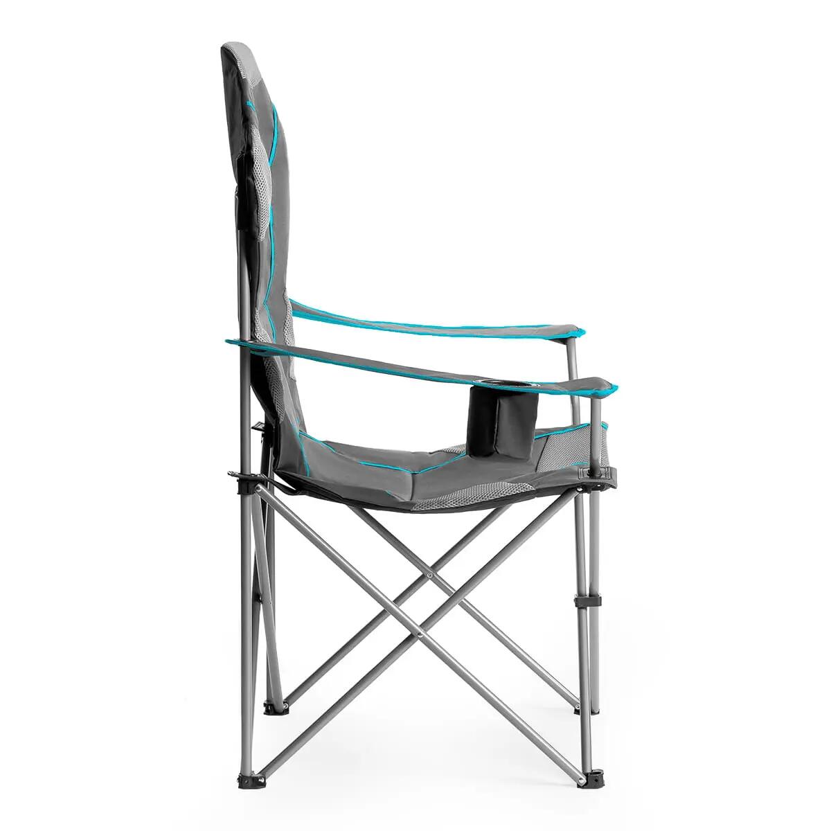 Fauteuil de camping pliable 130 kg avec accoudoirs réglables NILS CAMP NC3080 14/15