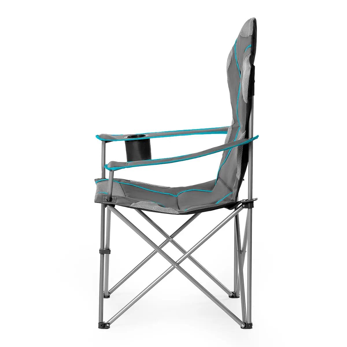 Fauteuil de camping pliable 130 kg avec accoudoirs réglables NILS CAMP NC3080 13/15