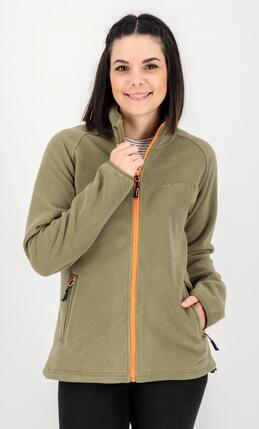 Damen - Fleecejacke - Stehkragen, weiter Schnitt - WAWA BAY