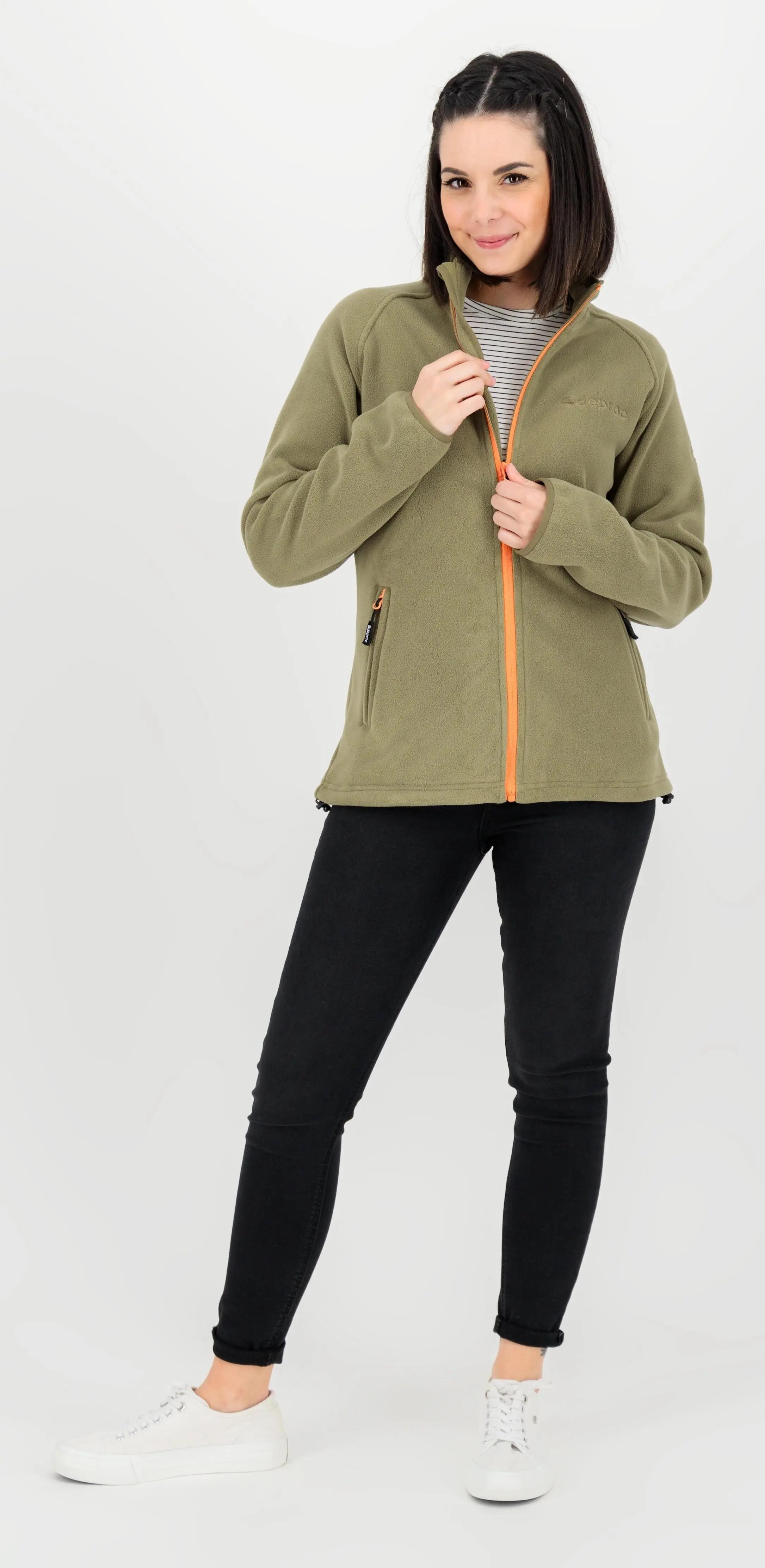 Damen - Fleecejacke - Stehkragen, weiter Schnitt - WAWA BAY 4/5