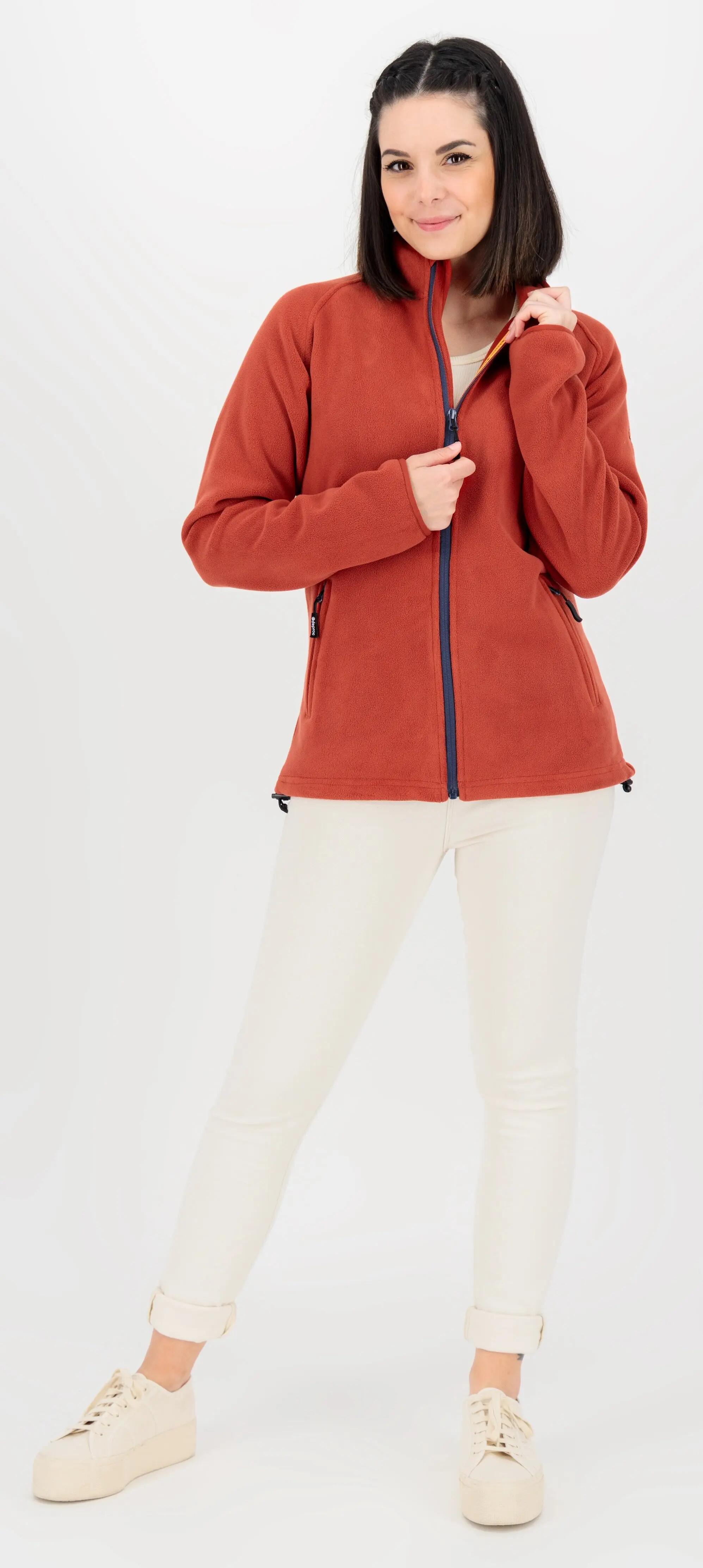 Damen - Fleecejacke - Stehkragen, weiter Schnitt - WAWA BAY 4/5