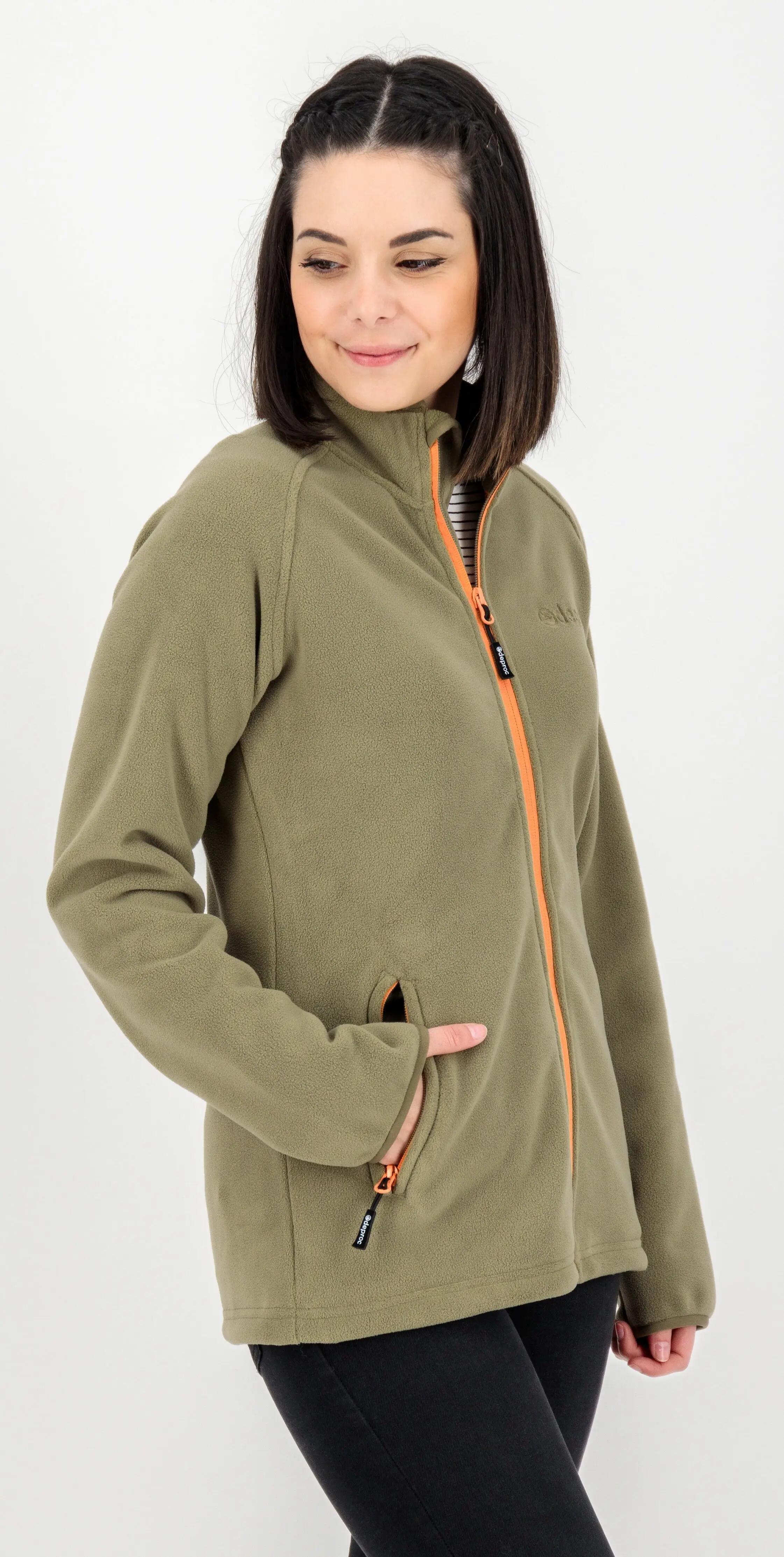 Damen - Fleecejacke - Stehkragen, weiter Schnitt - WAWA BAY 2/5