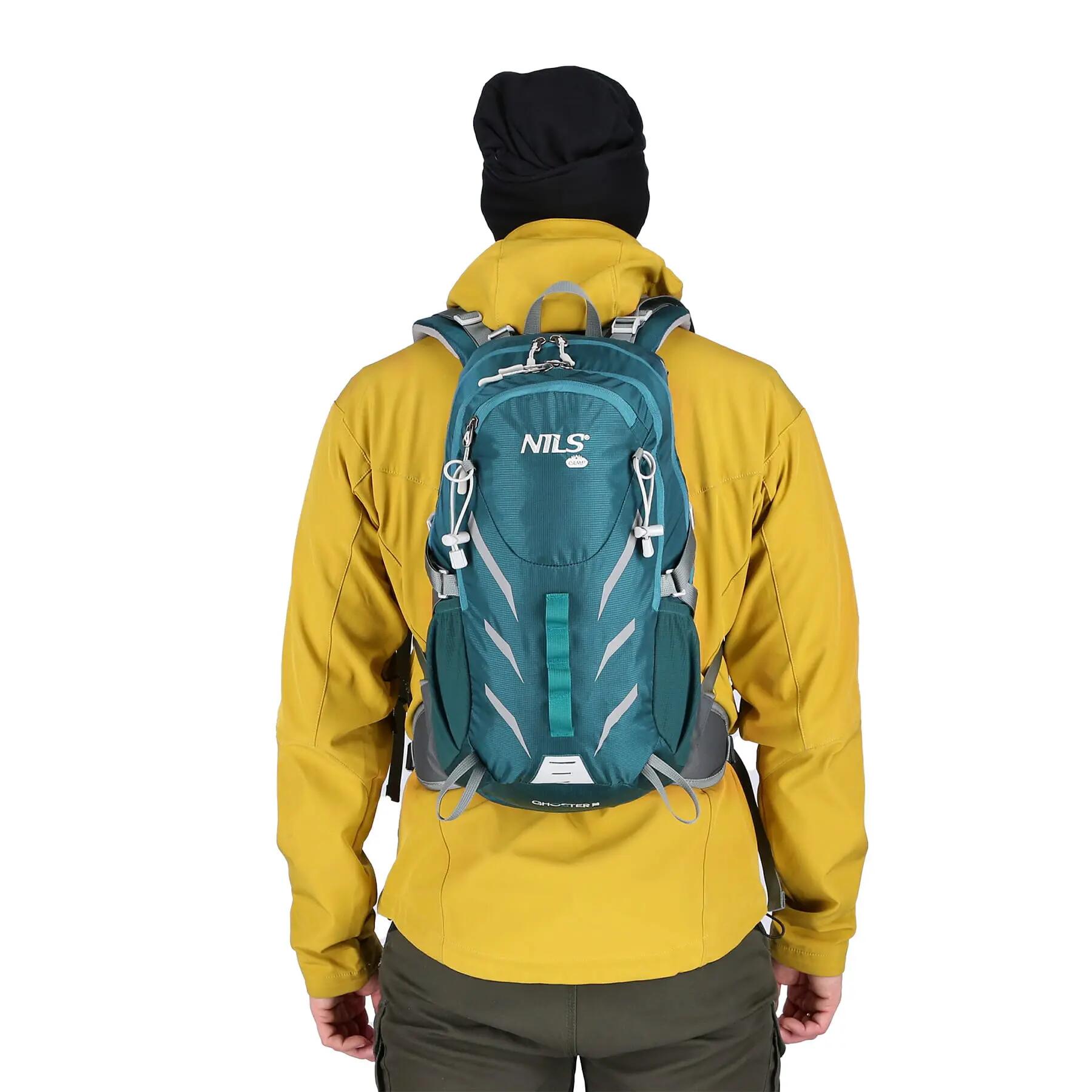 Wanderrucksack Ghoster 20L NILS CAMP NC1942 mit Regenschutz und Air Flow System 15/15