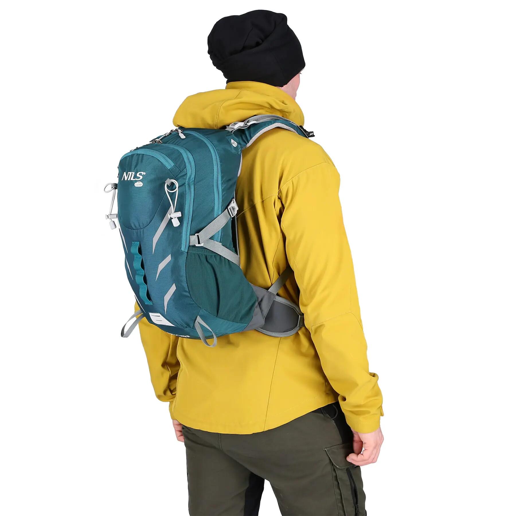 Wanderrucksack Ghoster 20L NILS CAMP NC1942 mit Regenschutz und Air Flow System 14/15