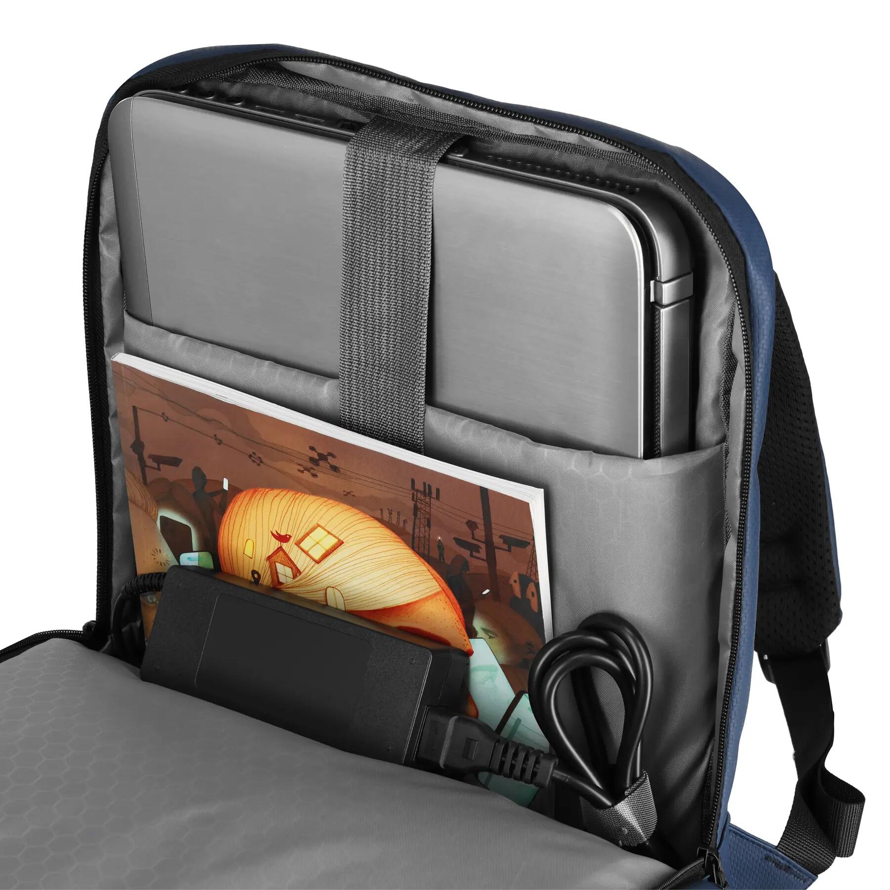 Sac à dos ville ordinateur portable 15 L avec ports USB et USB-C NILS NC4502 12/15