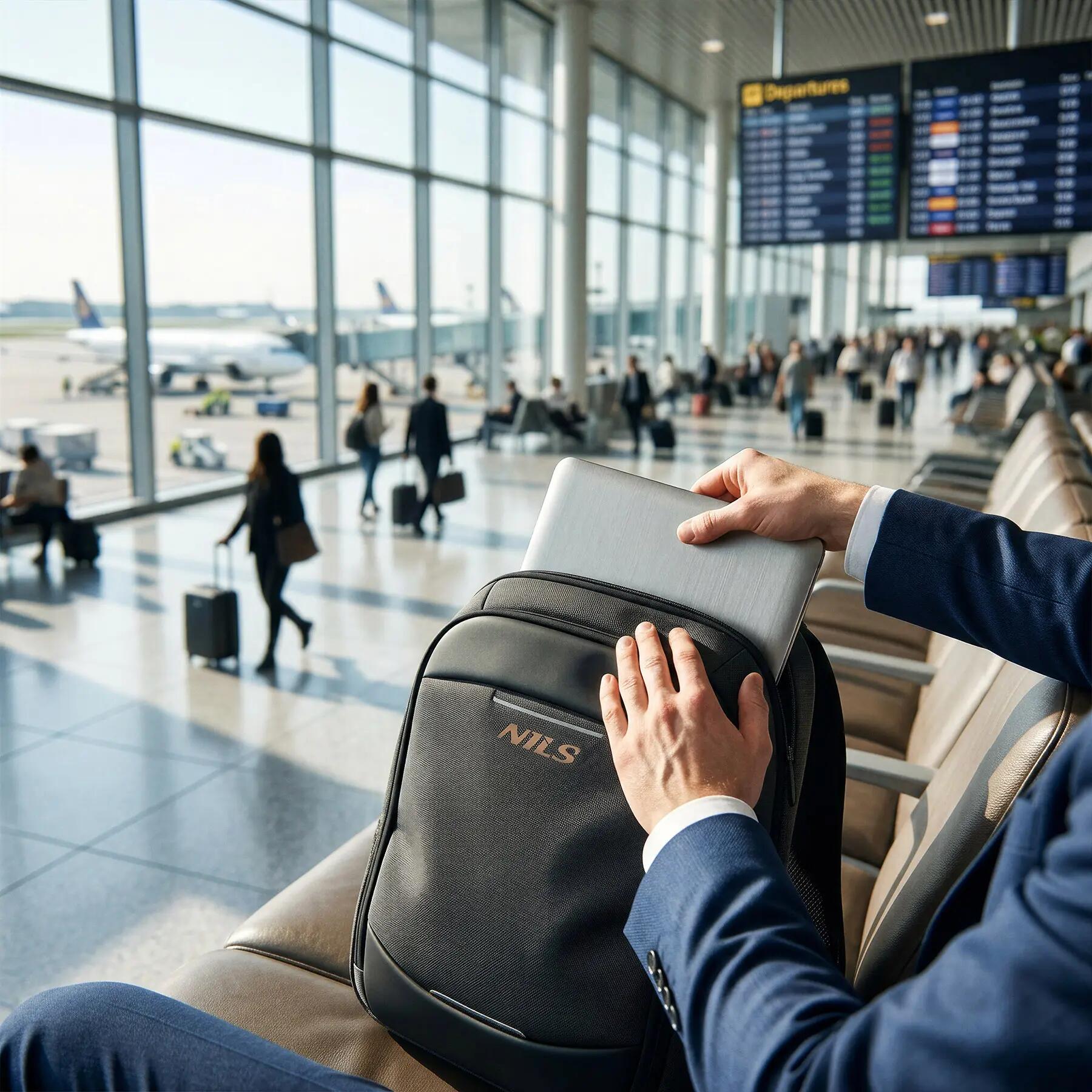 Plecak na laptop NILS NC4504 szary 19 l z funkcją poszerzenia 11/15