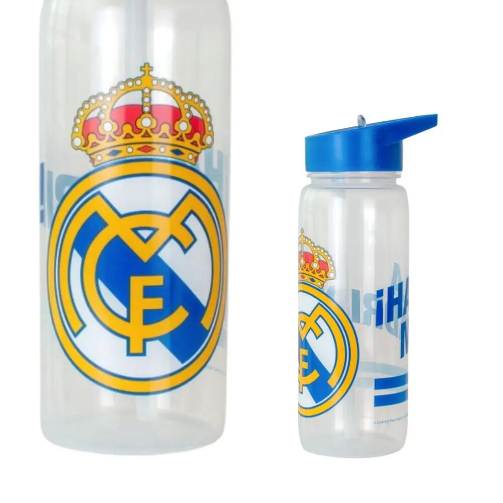 Botella de Plástico Real Madrid Transparente y Azul 600 ML 5/5