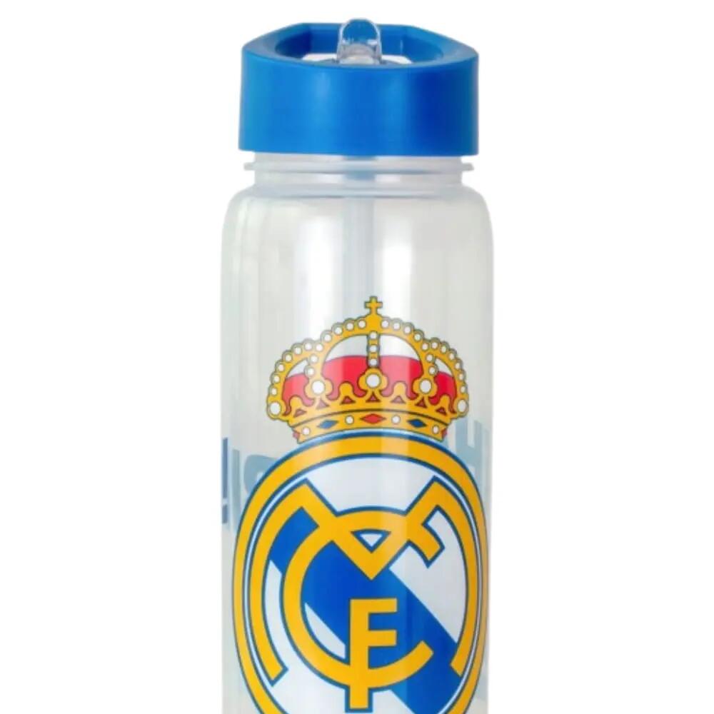 Botella de Plástico Real Madrid Transparente y Azul 600 ML 4/5