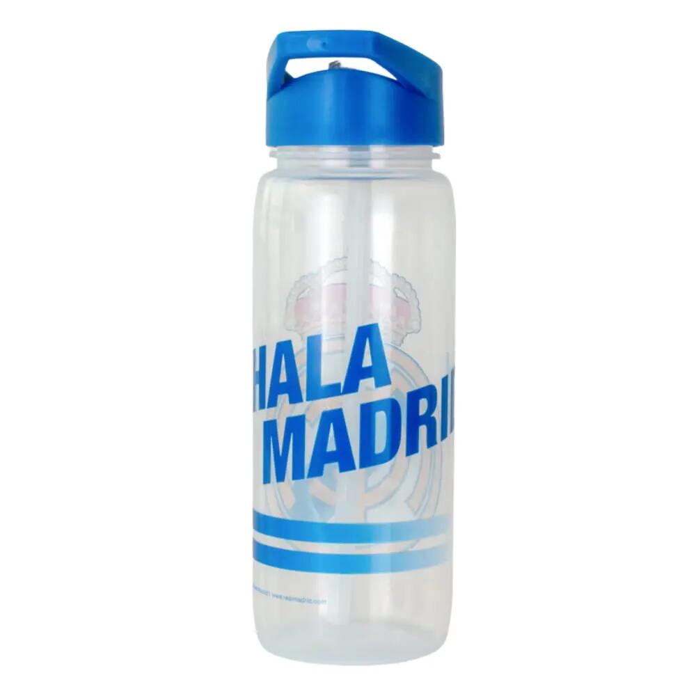 Botella de Plástico Real Madrid Transparente y Azul 600 ML 3/5