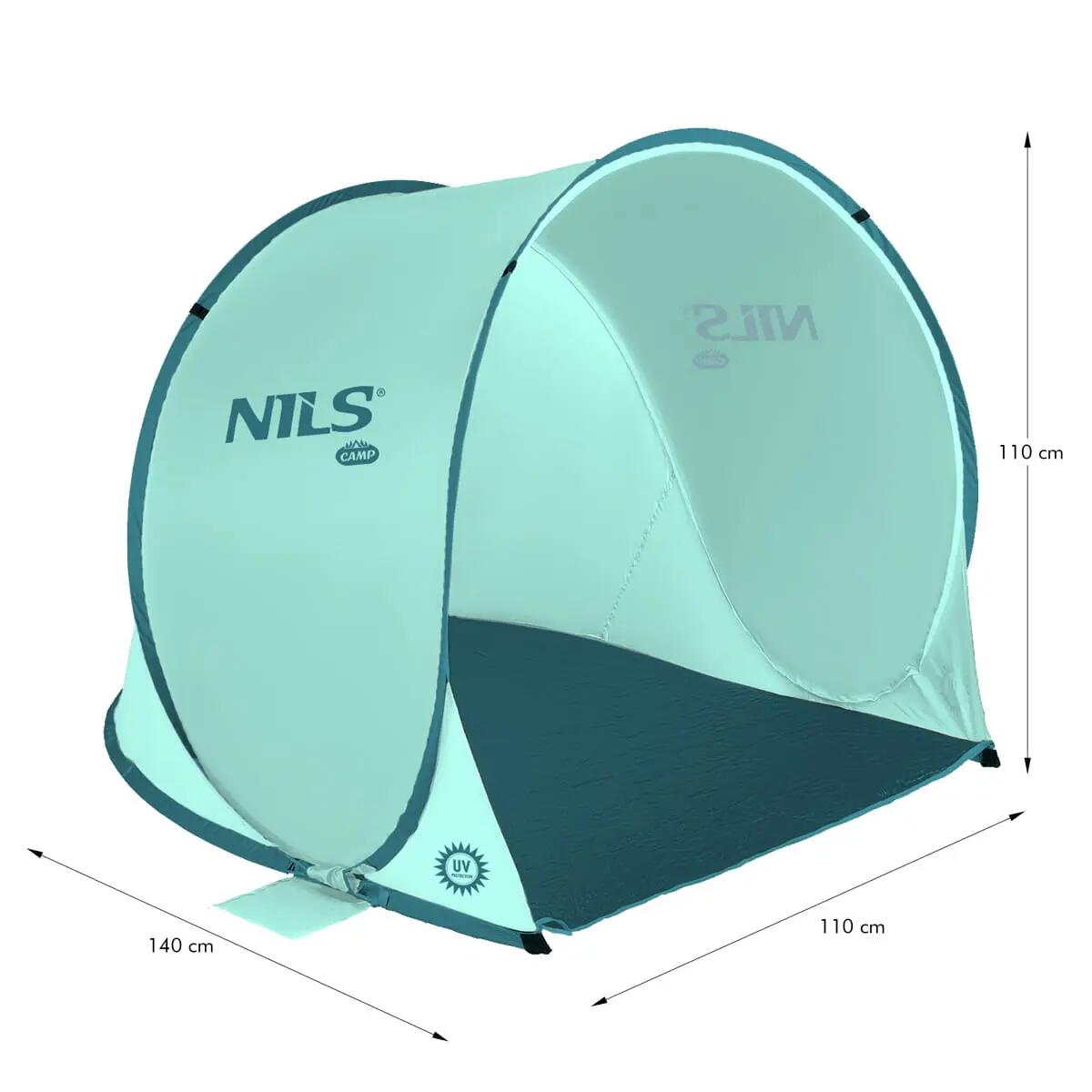 Samorozkládací plážový stan NILS Camp NC3173 13/15