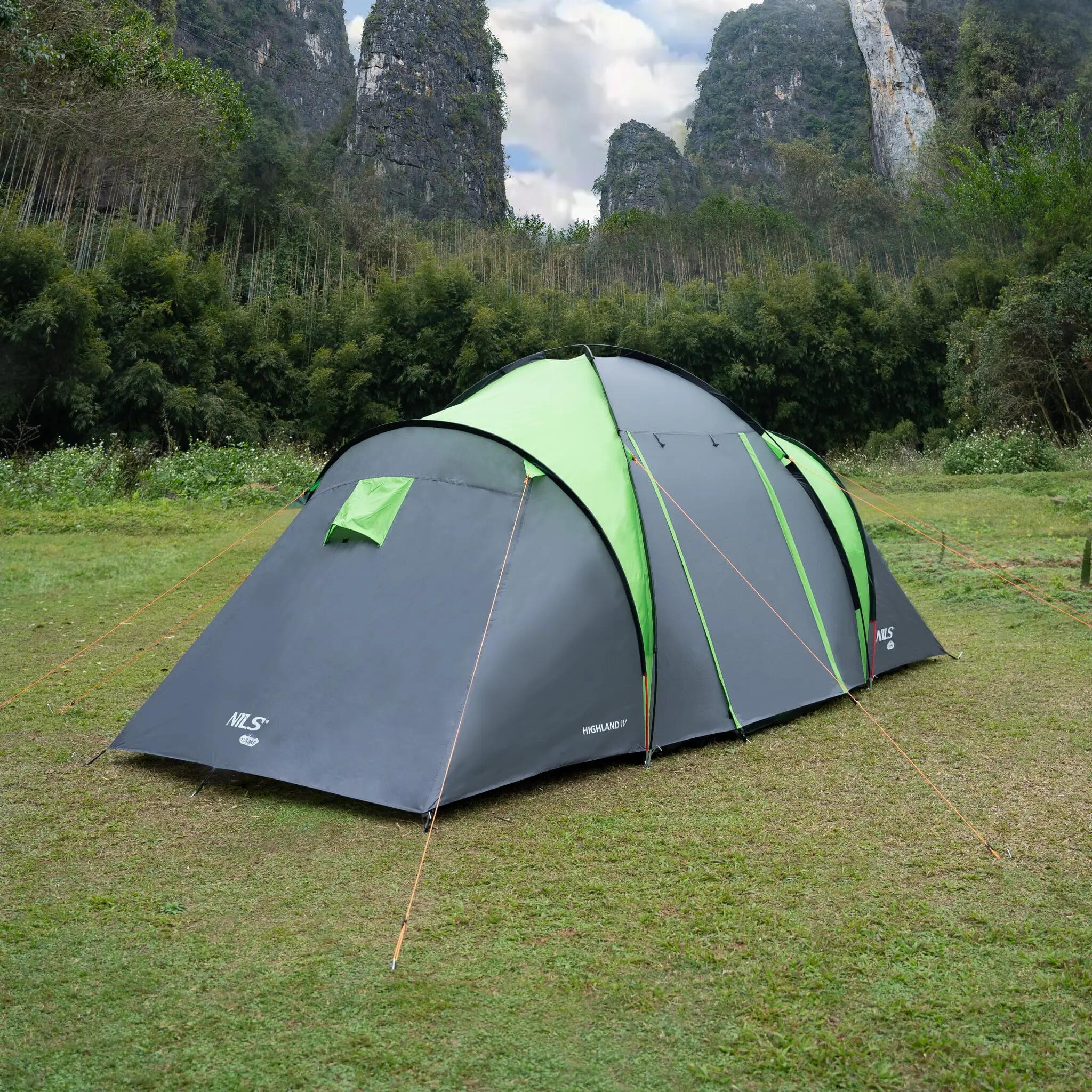 Campingtent voor 4 personen met voortent NILS CAMP Highland IV NC6431 15/15