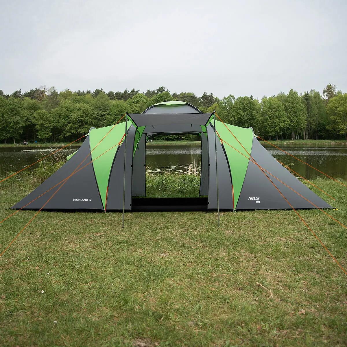 Campingtent voor 4 personen met voortent NILS CAMP Highland IV NC6431 14/15
